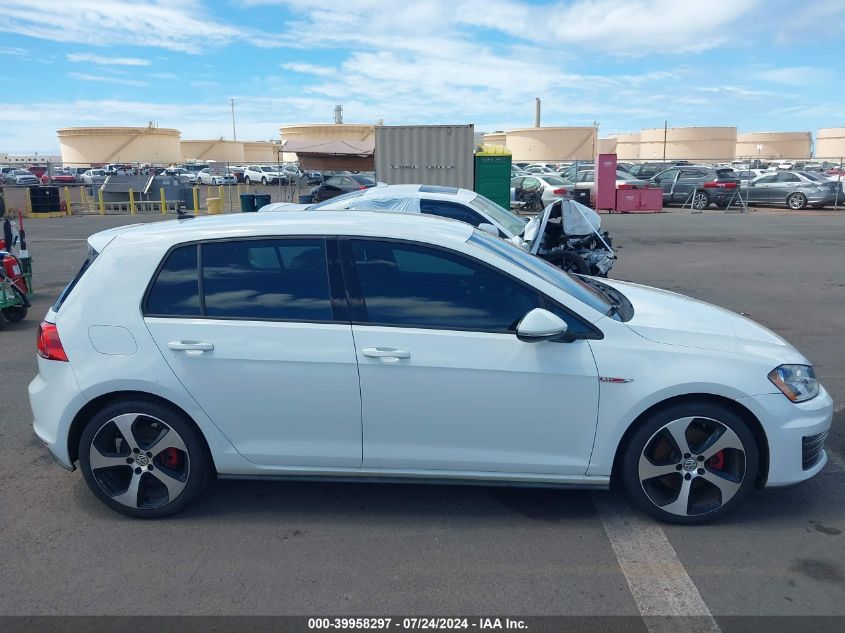 2017 Volkswagen Golf Gti Autobahn 4-Door/S 4-Door/Se 4-Door/Sport 4-Door VIN: 3VW5T7AU0HM065069 Lot: 39958297