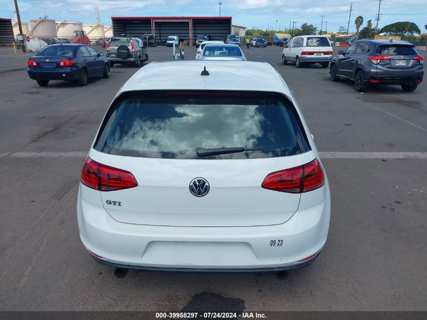 2017 Volkswagen Golf Gti Autobahn 4-Door/S 4-Door/Se 4-Door/Sport 4-Door VIN: 3VW5T7AU0HM065069 Lot: 39958297