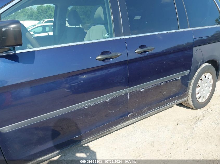 2006 Honda Odyssey Lx VIN: 5FNRL38296B027293 Lot: 39958303