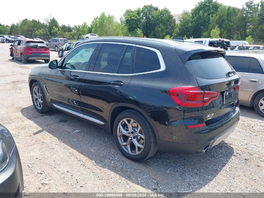 2021 BMW X3 XDRIVE30I - 5UXTY5C05M9G36947