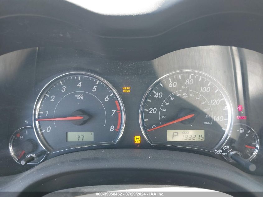 2011 Toyota Corolla S/Le VIN: 2T1BU4EE7BC562804 Lot: 39958452