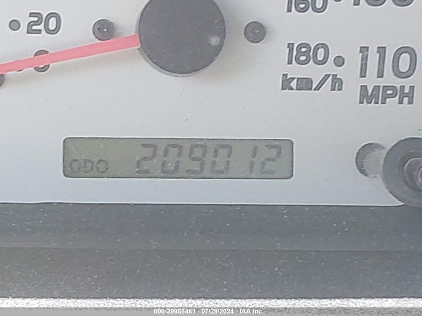 2002 Toyota Tacoma Prerunner V6 VIN: 5TESN92N22Z895324 Lot: 39958481