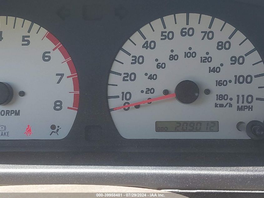 2002 Toyota Tacoma Prerunner V6 VIN: 5TESN92N22Z895324 Lot: 39958481