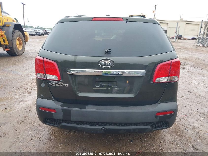 2012 Kia Sorento Lx VIN: 5XYKT3A18CG195255 Lot: 39958512