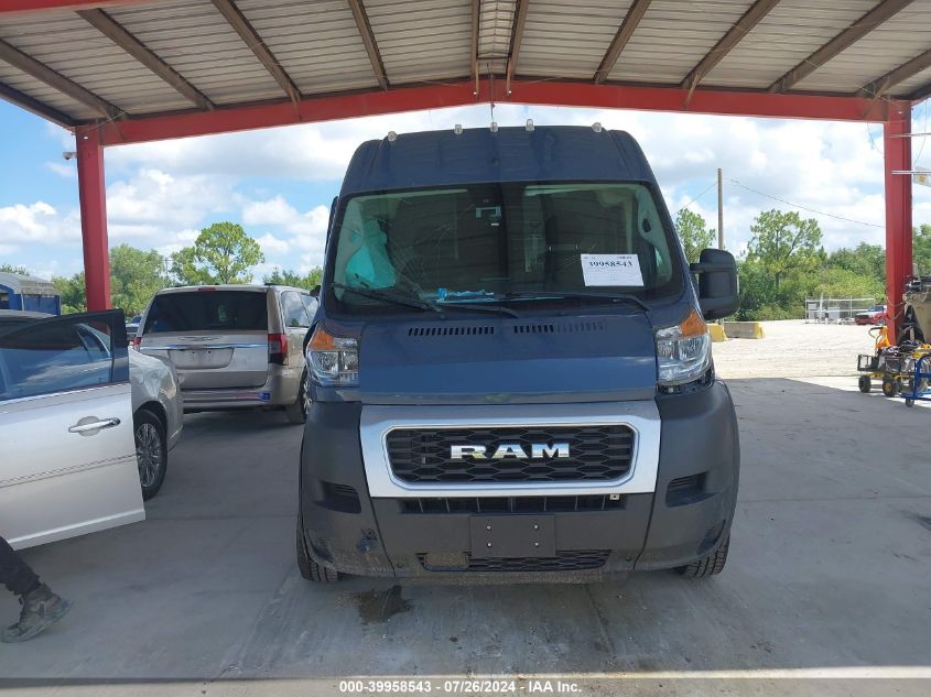 2021 Ram Promaster 3500 Cargo Van High Roof 159 Wb Ext VIN: 3C6MRVJG5ME549262 Lot: 39958543