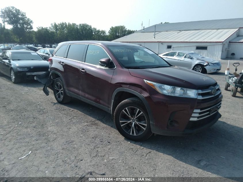 2019 TOYOTA HIGHLANDER LE - 5TDBZRFH7KS995635