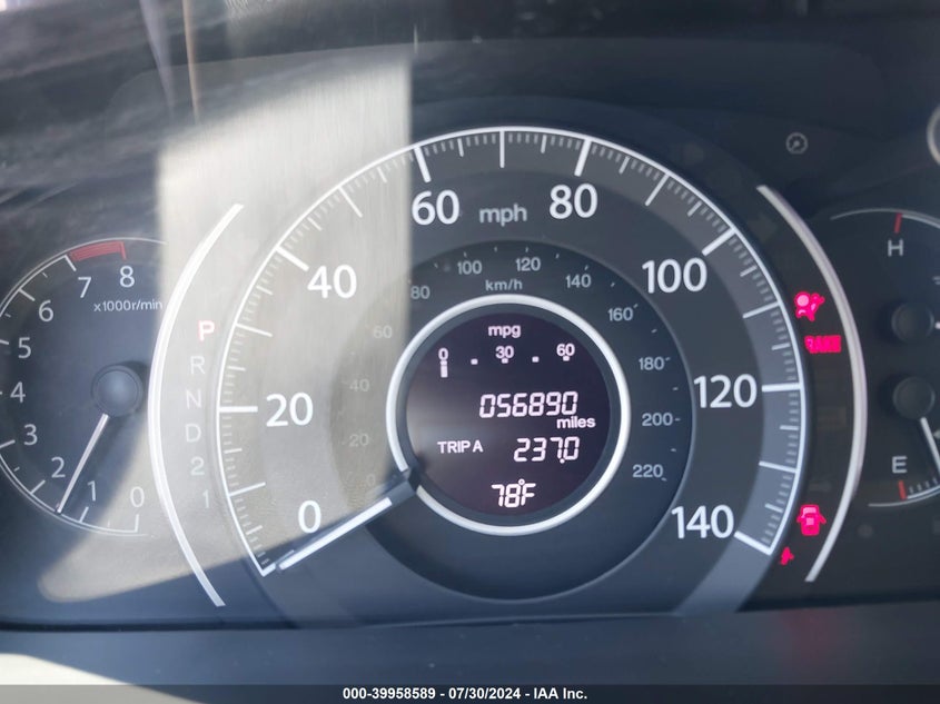 2013 Honda Cr-V Lx VIN: 5J6RM3H31DL037679 Lot: 39958589