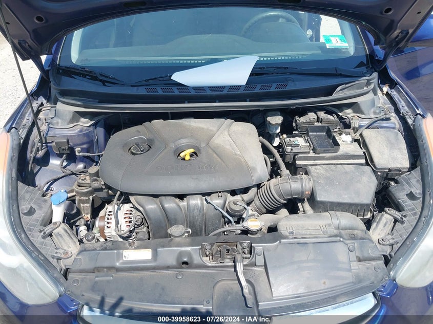 2012 Hyundai Elantra Gls VIN: 5NPDH4AE0CH080421 Lot: 39958623