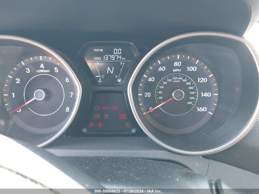 2012 Hyundai Elantra Gls VIN: 5NPDH4AE0CH080421 Lot: 39958623