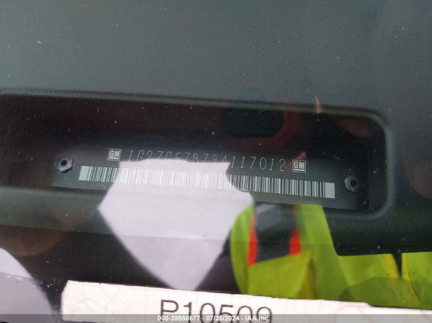 2009 Pontiac G6 VIN: 1G2ZG57B794117012 Lot: 39958677