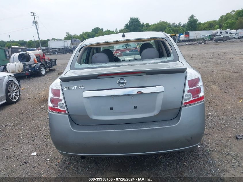 2011 Nissan Sentra 2.0S VIN: 3N1AB6AP8BL662401 Lot: 39958706