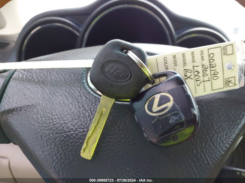 2007 Lexus Rx 400H VIN: JTJGW31U172002190 Lot: 39958723