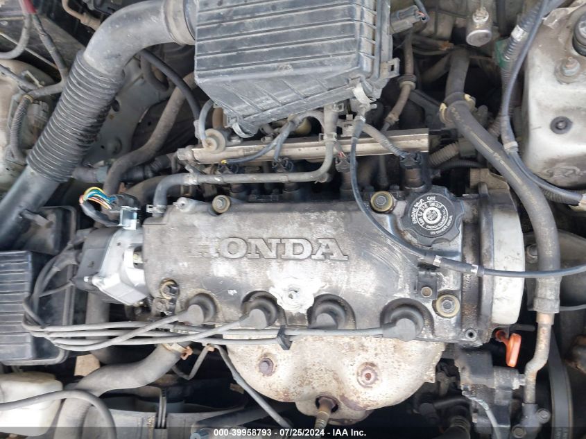 1998 Honda Civic Lx VIN: 2HGEJ6671WH523625 Lot: 39958793