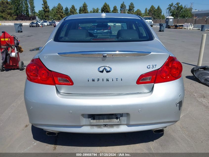 2013 Infiniti G37 Journey VIN: JN1CV6AP0DM714970 Lot: 39958794