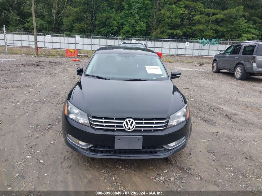 2013 Volkswagen Passat Sel VIN: 1VWCN7A37DC061914 Lot: 39958849
