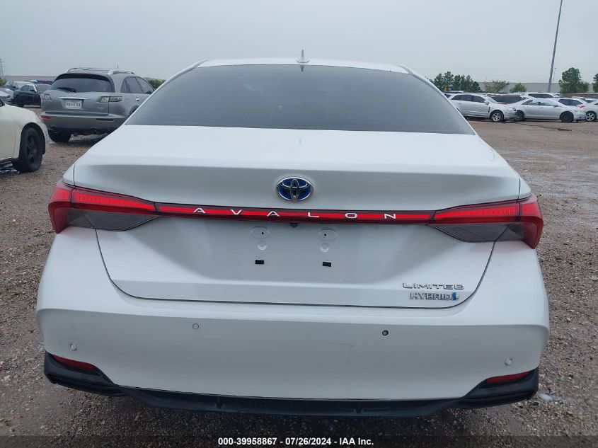 2019 Toyota Avalon Hybrid Limited VIN: 4T1B21FBXKU010219 Lot: 39958867