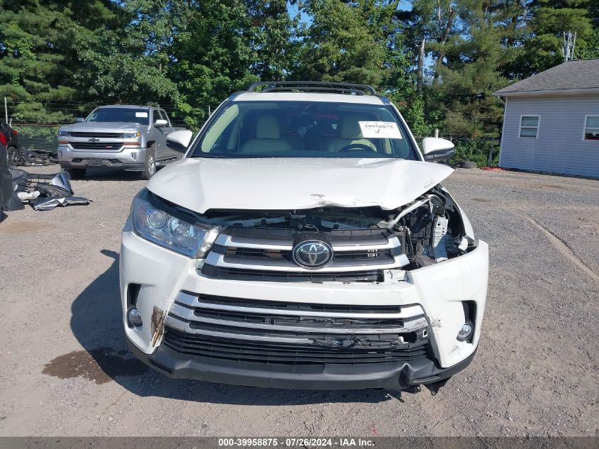 2019 Toyota Highlander Xle VIN: 5TDJZRFH3KS626556 Lot: 39958875