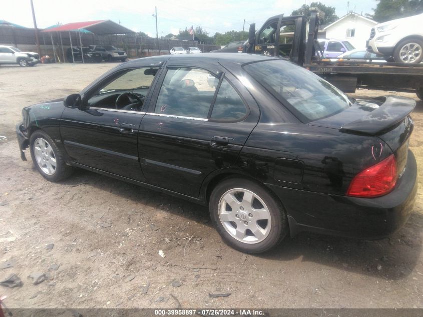 2006 Nissan Sentra 1.8S VIN: 3N1CB51D86L466926 Lot: 39958897