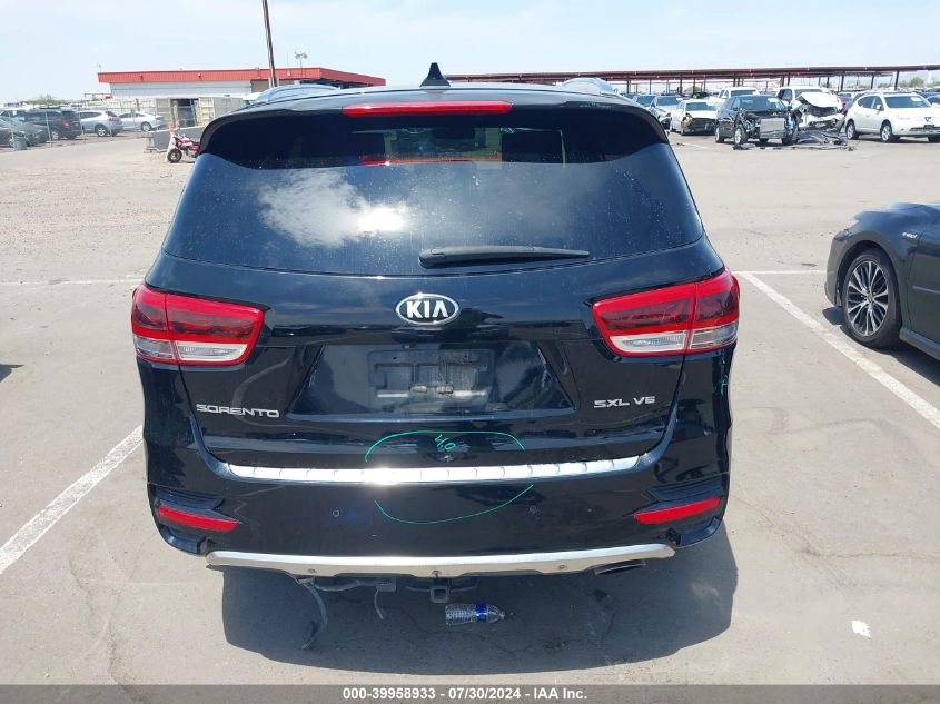 2016 Kia Sorento 3.3L Sxl VIN: 5XYPK4A56GG127270 Lot: 39958933