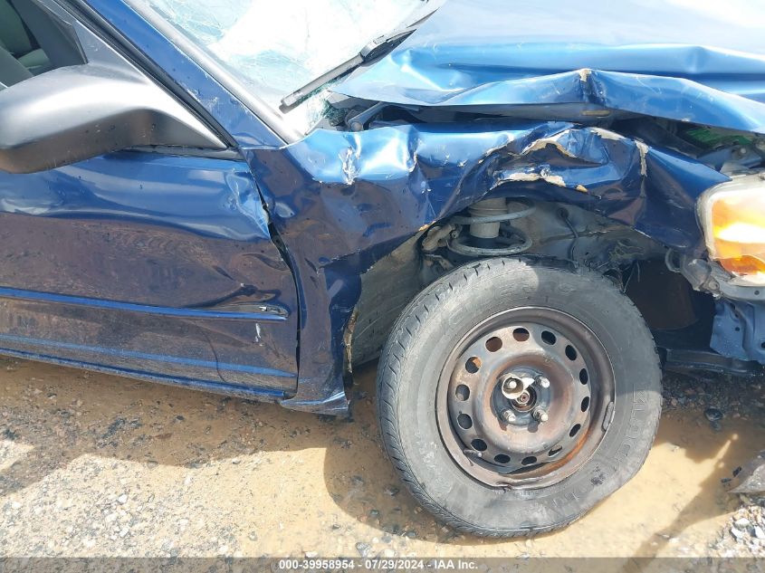 2003 Honda Civic Lx VIN: 1HGES155X3L027818 Lot: 39958954