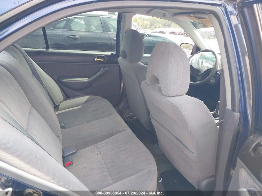 2003 Honda Civic Lx VIN: 1HGES155X3L027818 Lot: 39958954