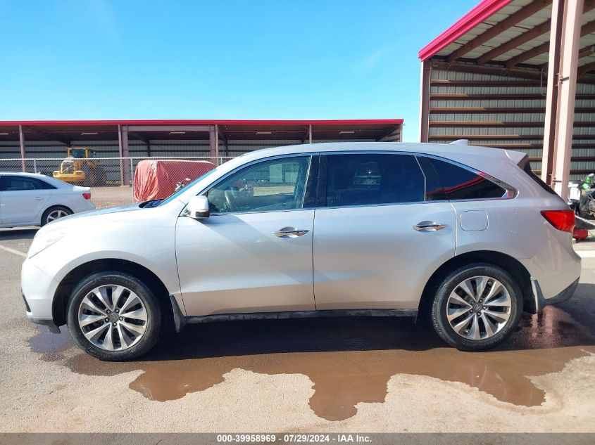 2014 Acura Mdx Technology Package VIN: 5FRYD3H43EB002199 Lot: 39958969