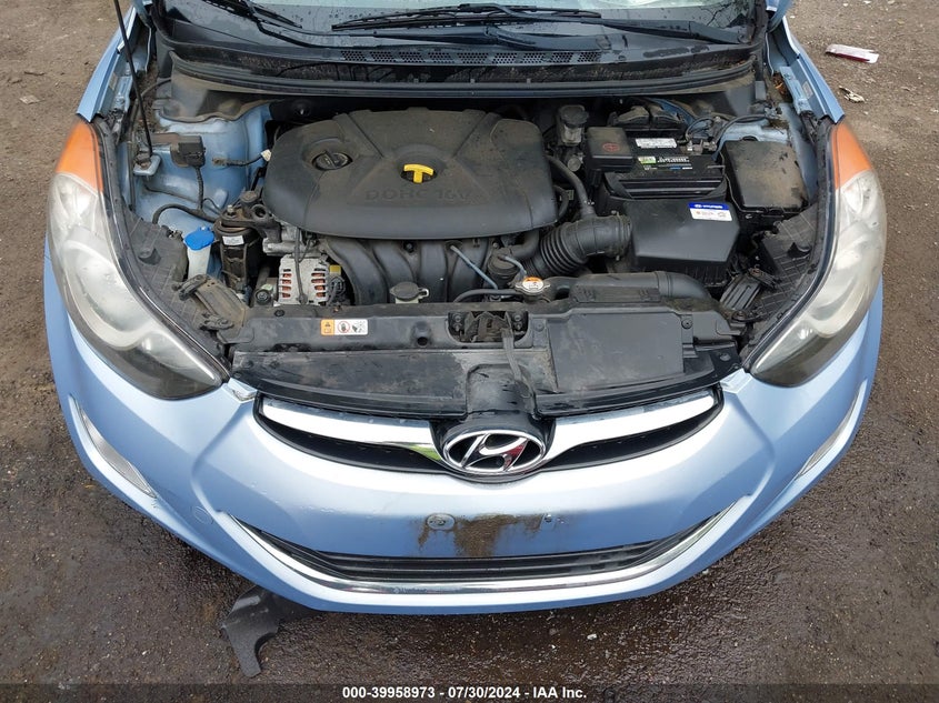 2012 Hyundai Elantra Gls/Limited VIN: KMHDH4AE1CU431516 Lot: 39958973