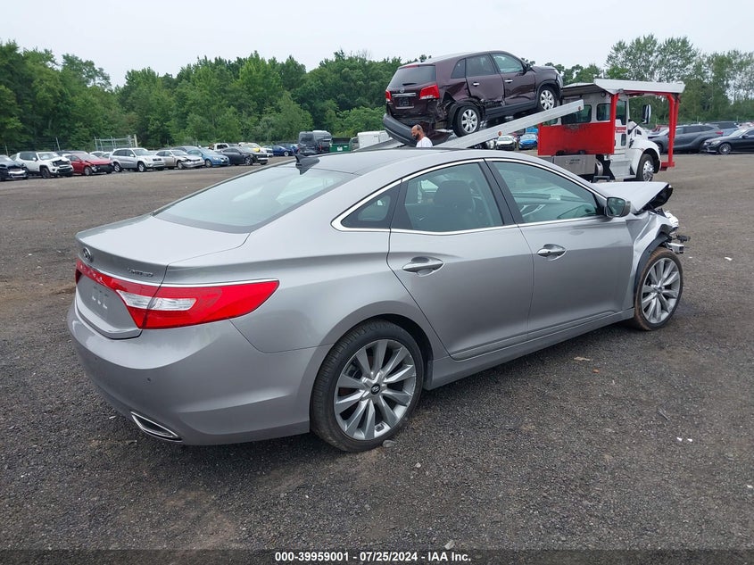 Vin: kmhfh4jg6ea355497, lot: 40446070, hyundai azera limited 20144
