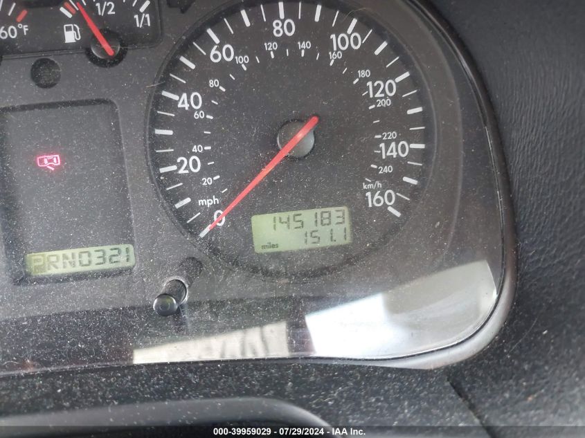 2003 Volkswagen Jetta Gls 2.0L VIN: 3VWSK69M63M070662 Lot: 39959029