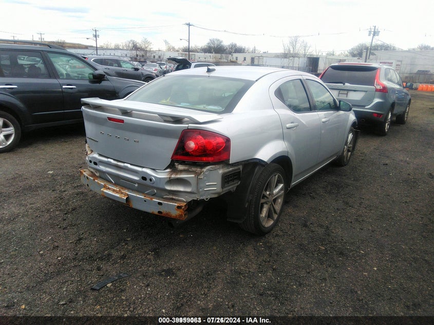 Vin: 1c3cdzab3cn103222, lot: 40446132, dodge avenger se 20124