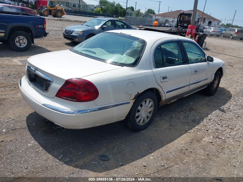 2002 Lincoln Continental VIN: 1LNHM97V22Y687642 Lot: 39959136