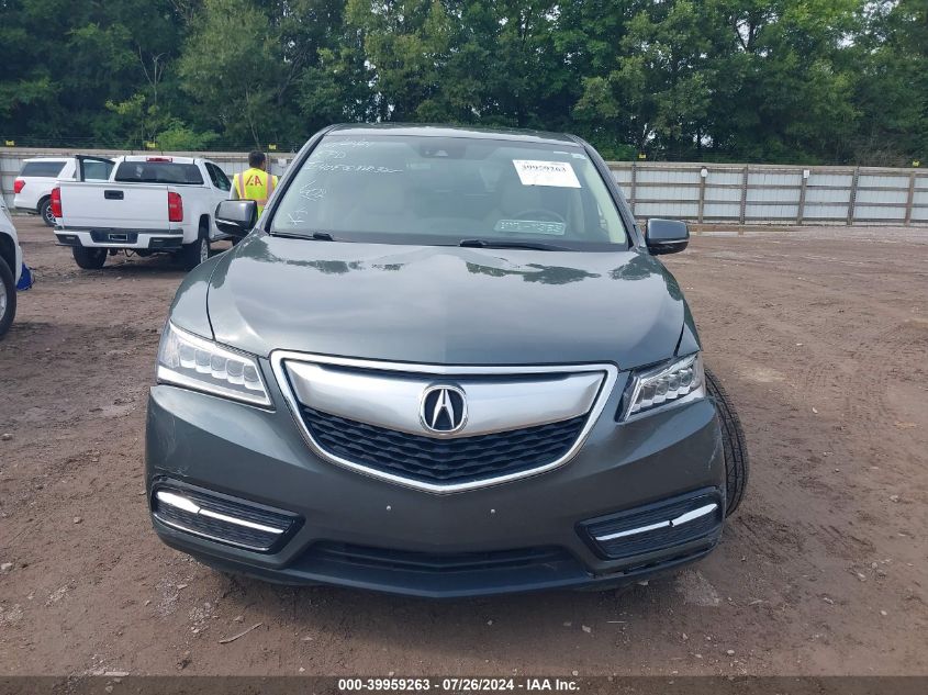 2016 Acura Mdx Technology Acurawatch Plus Packages/Technology Package VIN: 5FRYD4H42GB005636 Lot: 39959263