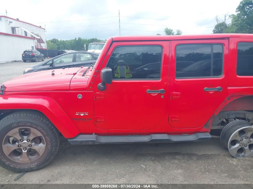 2016 Jeep Wrangler Unlimited Sahara VIN: 1C4HJWEG4GL264503 Lot: 39959268