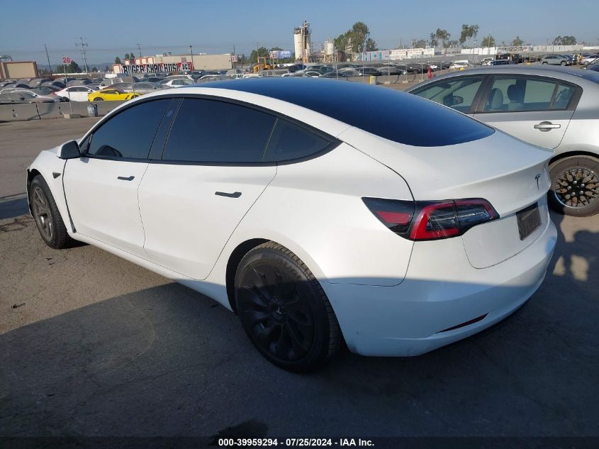 2022 Tesla Model 3 VIN: 5YJ3E1EB7NF210831 Lot: 39959294