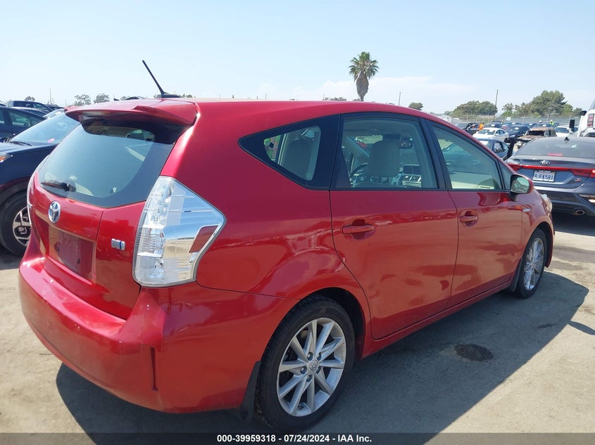 2012 Toyota Prius V Five VIN: JTDZN3EU5C3083868 Lot: 39959318