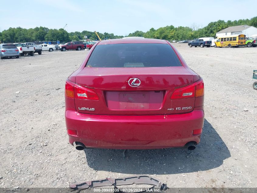 2006 Lexus Is 250 VIN: JTHCK262262001626 Lot: 39959335