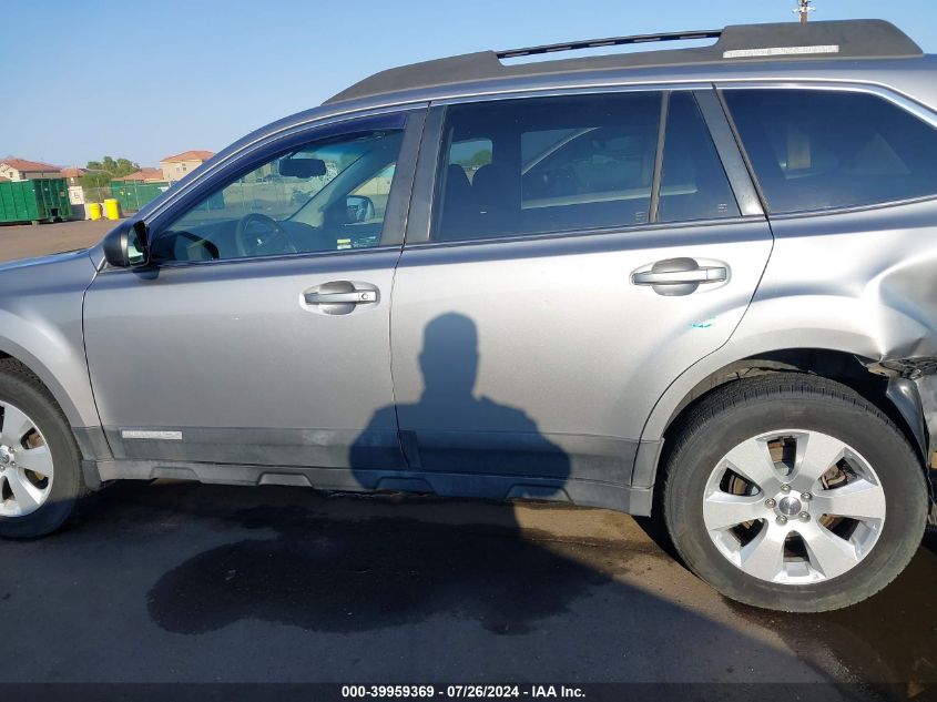 2011 Subaru Outback 2.5I Premium VIN: 4S4BRBCC3B3343754 Lot: 39959369