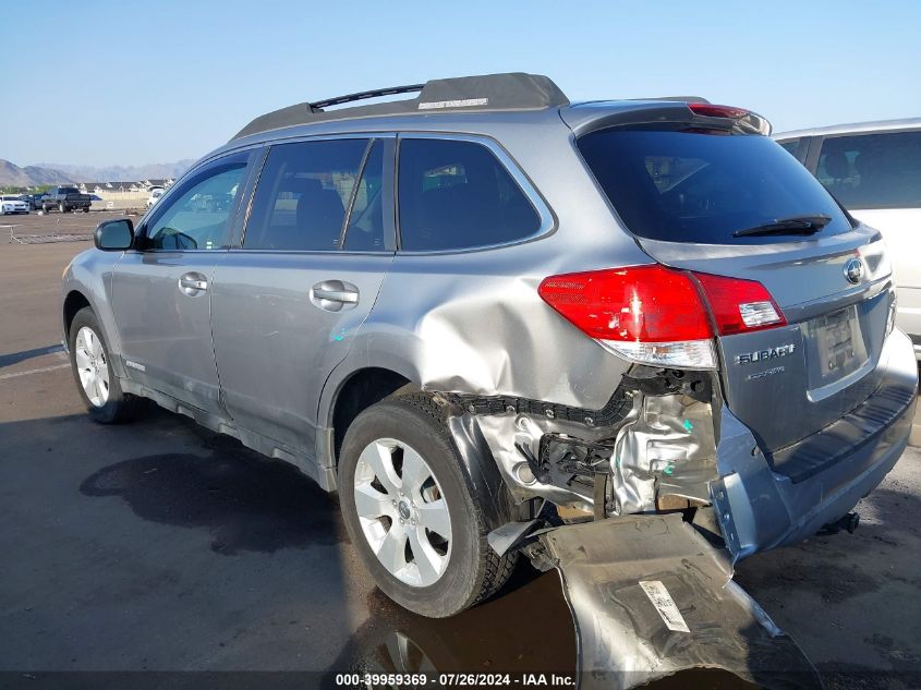 2011 Subaru Outback 2.5I Premium VIN: 4S4BRBCC3B3343754 Lot: 39959369