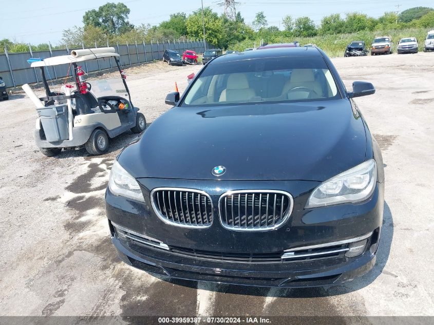 2013 BMW 750Li VIN: WBAYE8C58DDS15972 Lot: 39959387