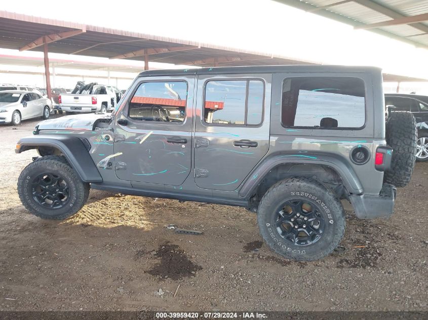 2022 Jeep Wrangler Unlimited Willys Sport 4X4 VIN: 1C4HJXDG4NW278145 Lot: 39959420