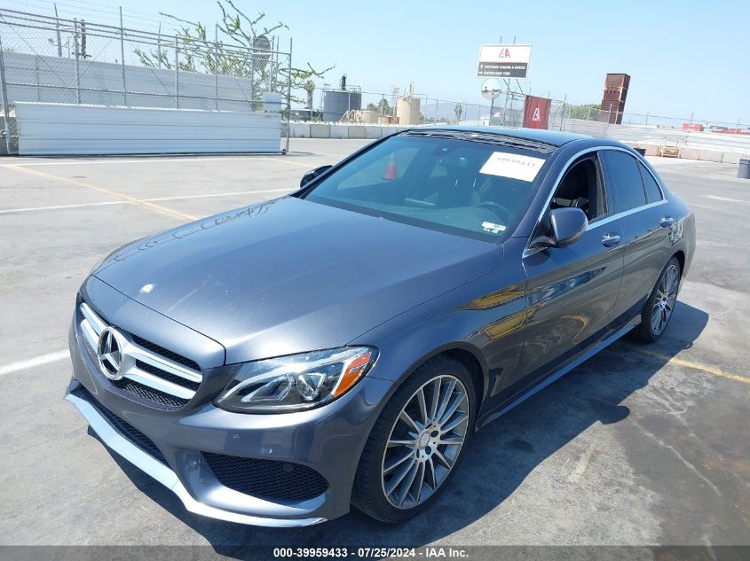 55SWF4JB2GU164778 2016 MERCEDES-BENZ C CLASS - Image 2