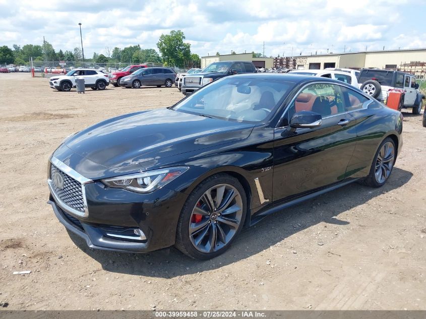 2018 Infiniti Q60 3.0T Red Sport 400 VIN: JN1FV7EL3JM631085 Lot: 39959458