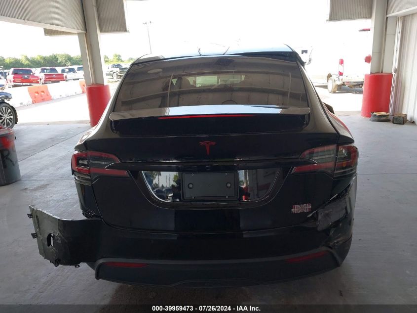 2022 Tesla Model X Plaid Tri Motor All-Wheel Drive VIN: 7SAXCBE65NF340660 Lot: 39959473