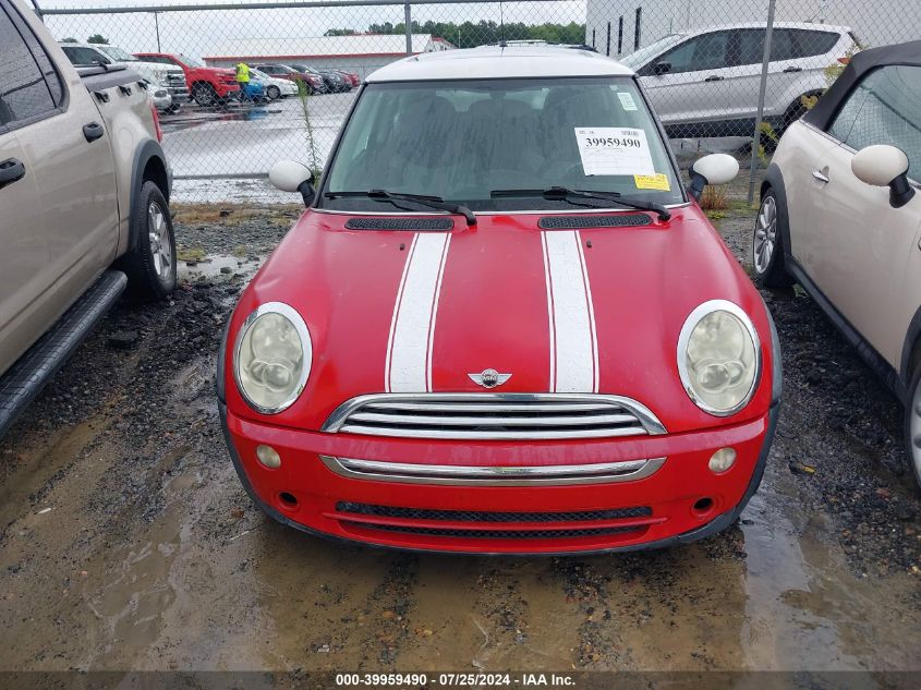 2005 Mini Cooper VIN: WMWRC33475TC57838 Lot: 39959490