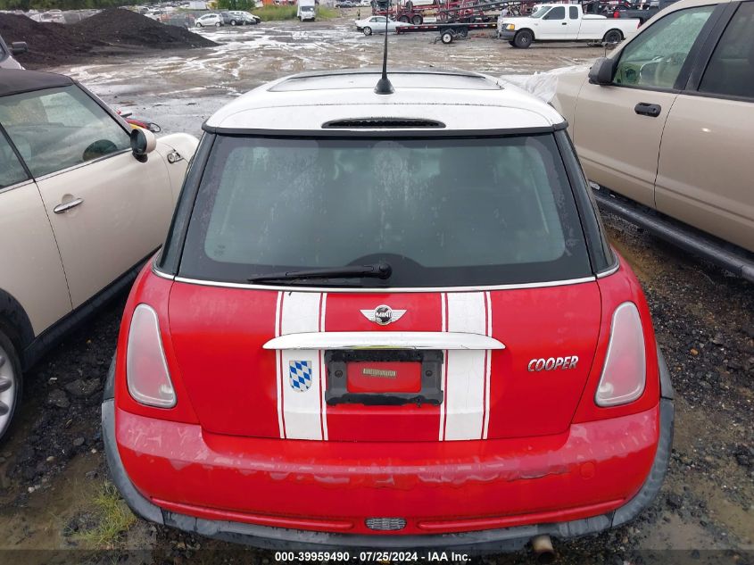 2005 Mini Cooper VIN: WMWRC33475TC57838 Lot: 39959490