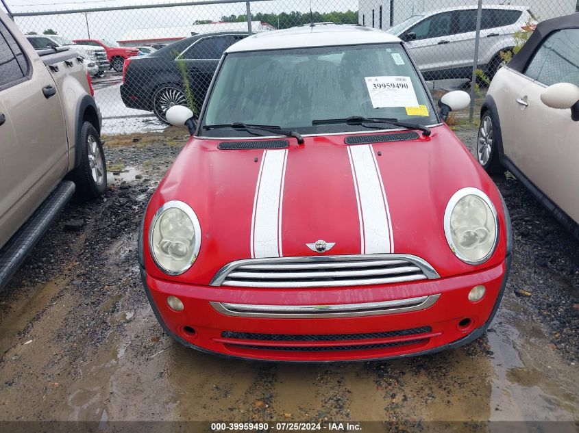 2005 Mini Cooper VIN: WMWRC33475TC57838 Lot: 39959490