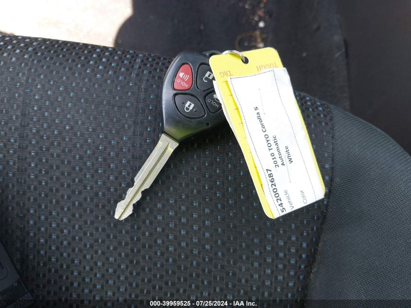 2010 Toyota Corolla S VIN: 1NXBU4EE1AZ376043 Lot: 39959525