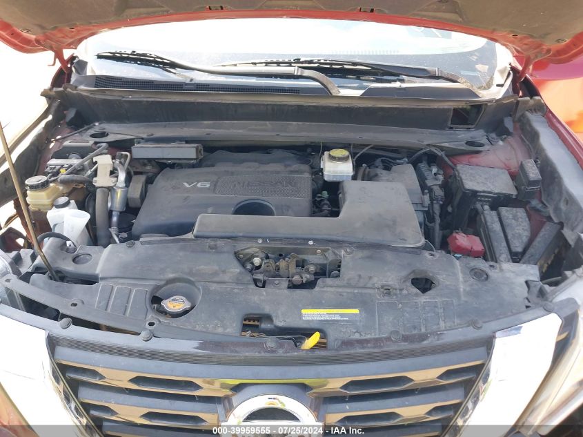 2018 Nissan Pathfinder Sv VIN: 5N1DR2MN5JC679218 Lot: 39959555