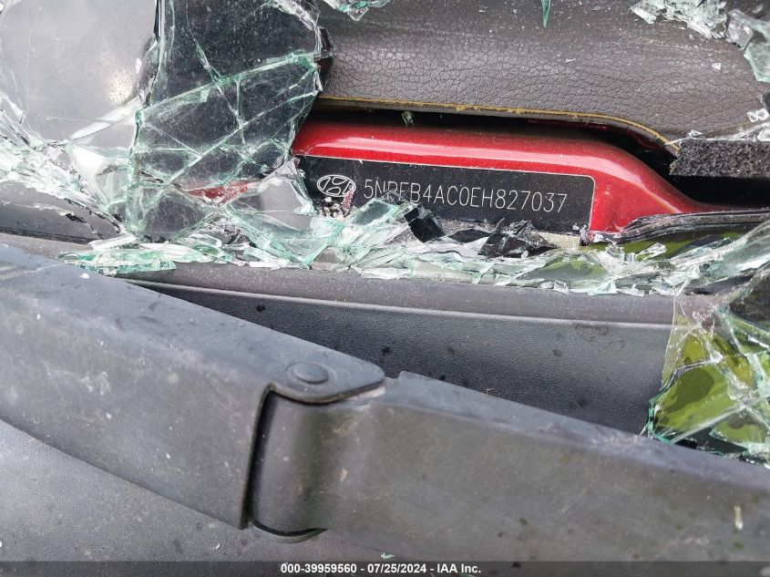 5NPEB4AC0EH827037 2014 Hyundai Sonata Gls