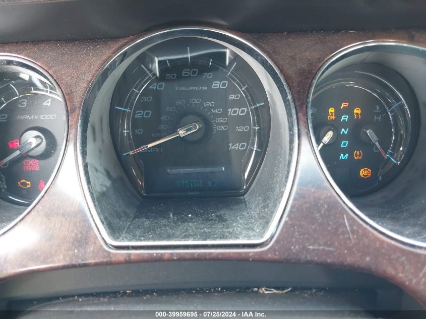 2010 Ford Taurus Sel VIN: 1FAHP2EWXAG107062 Lot: 39959695